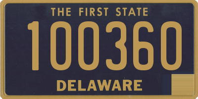 DE license plate 100360