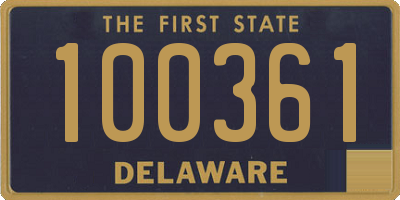 DE license plate 100361