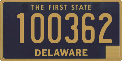 DE license plate 100362