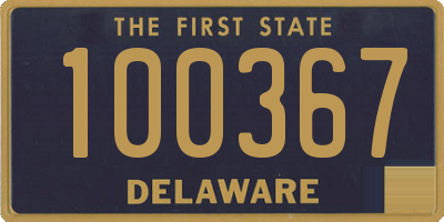 DE license plate 100367