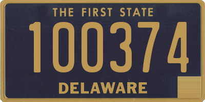 DE license plate 100374