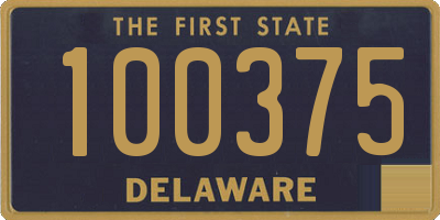 DE license plate 100375