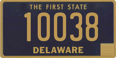 DE license plate 10038