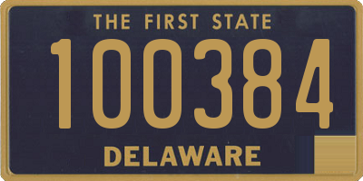 DE license plate 100384