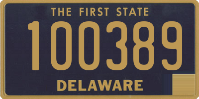 DE license plate 100389