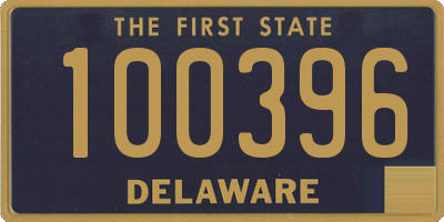 DE license plate 100396