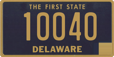 DE license plate 10040