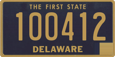 DE license plate 100412