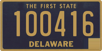 DE license plate 100416
