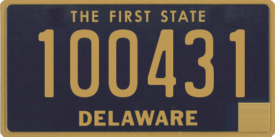 DE license plate 100431