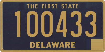 DE license plate 100433