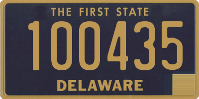 DE license plate 100435