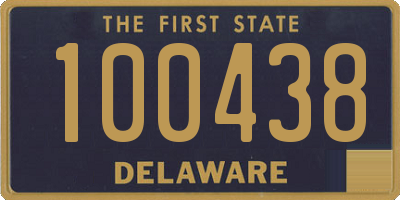 DE license plate 100438