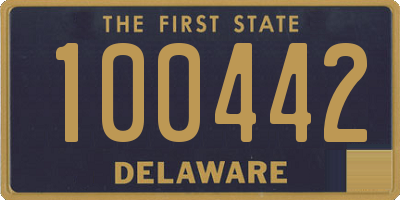 DE license plate 100442