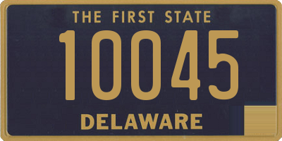 DE license plate 10045