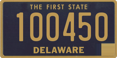 DE license plate 100450