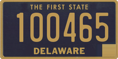 DE license plate 100465