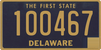 DE license plate 100467