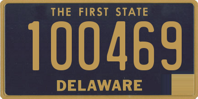 DE license plate 100469