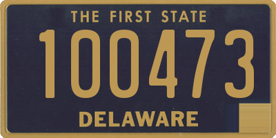 DE license plate 100473