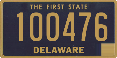 DE license plate 100476