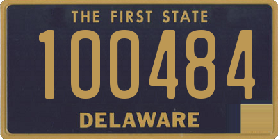 DE license plate 100484