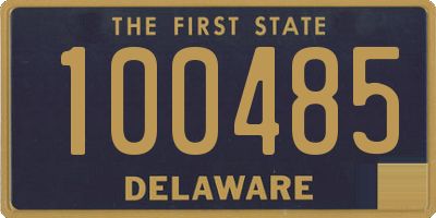 DE license plate 100485
