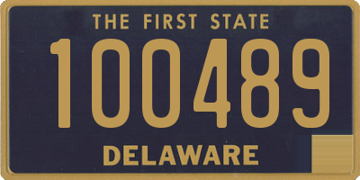 DE license plate 100489