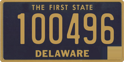 DE license plate 100496