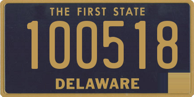 DE license plate 100518