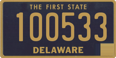 DE license plate 100533