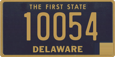 DE license plate 10054