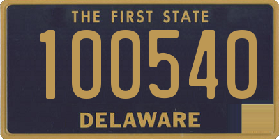 DE license plate 100540