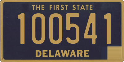 DE license plate 100541