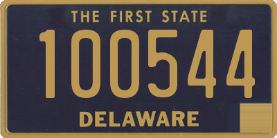 DE license plate 100544