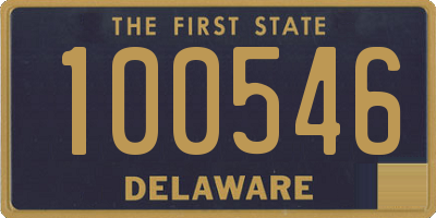 DE license plate 100546