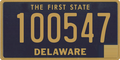 DE license plate 100547