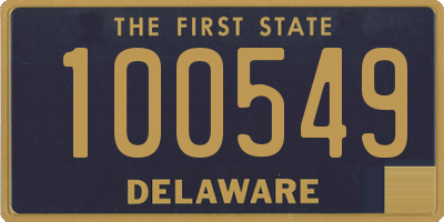 DE license plate 100549