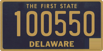 DE license plate 100550