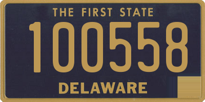 DE license plate 100558