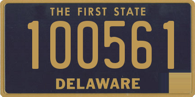 DE license plate 100561