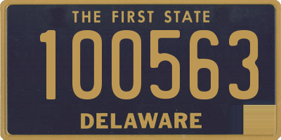 DE license plate 100563