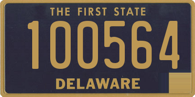 DE license plate 100564