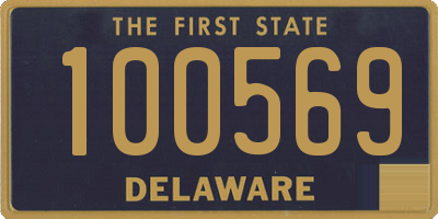 DE license plate 100569