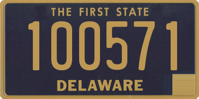 DE license plate 100571