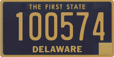 DE license plate 100574