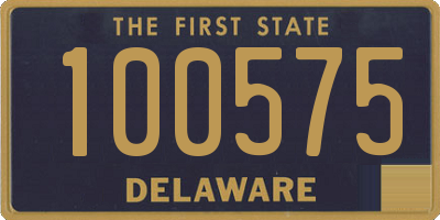 DE license plate 100575
