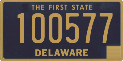 DE license plate 100577