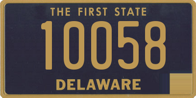 DE license plate 10058