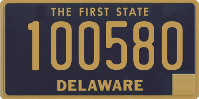 DE license plate 100580